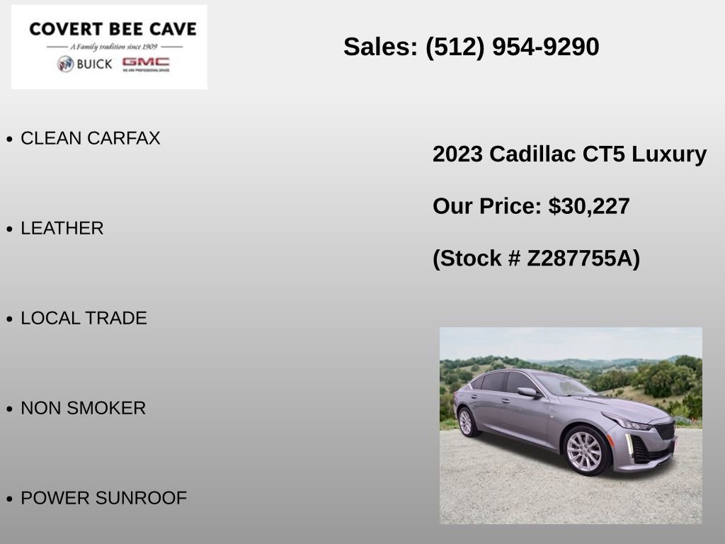 Used 2023 Cadillac CT5 Luxury RWD image 6