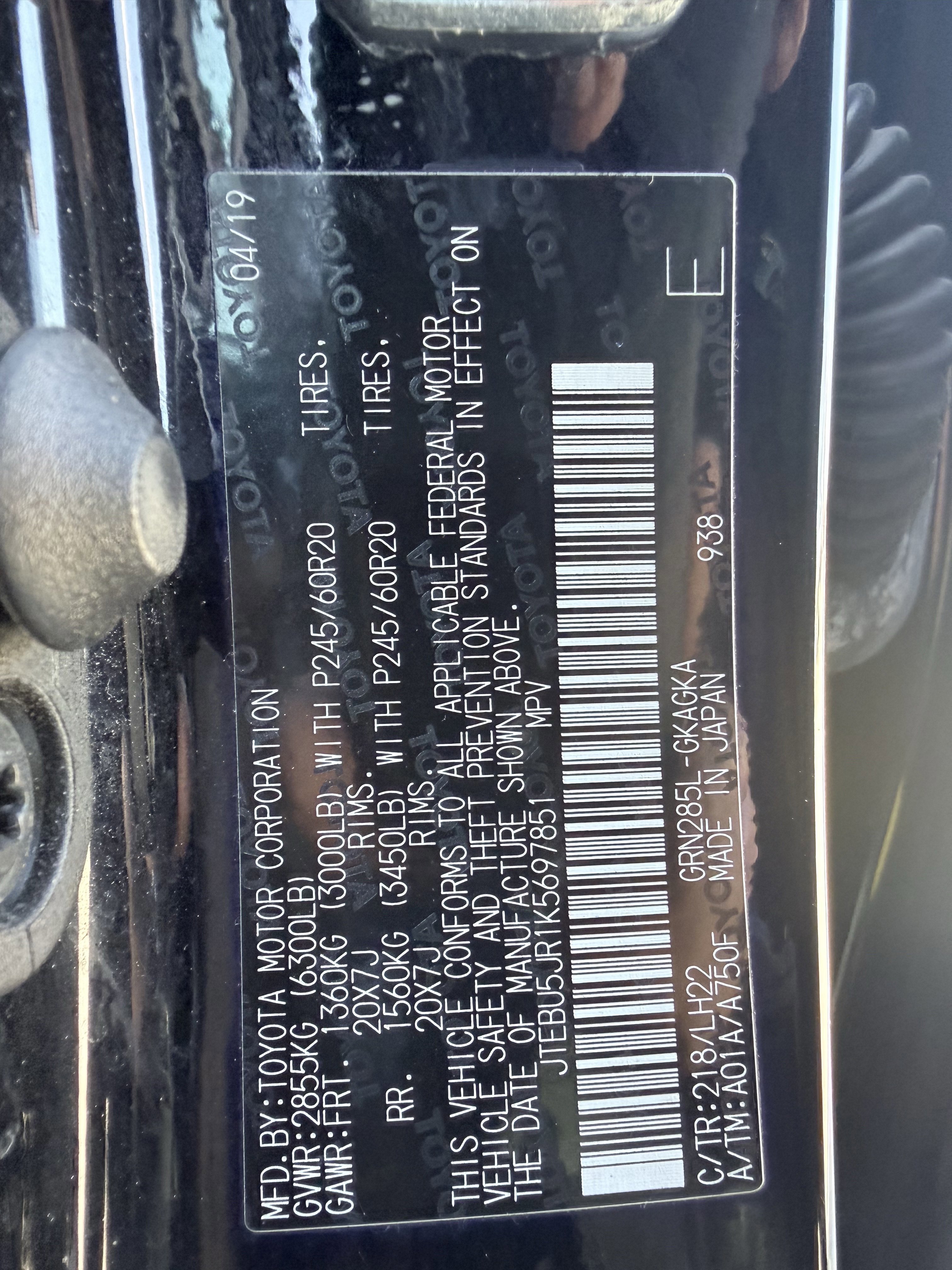 Used 2019 Toyota 4Runner Limited image 30