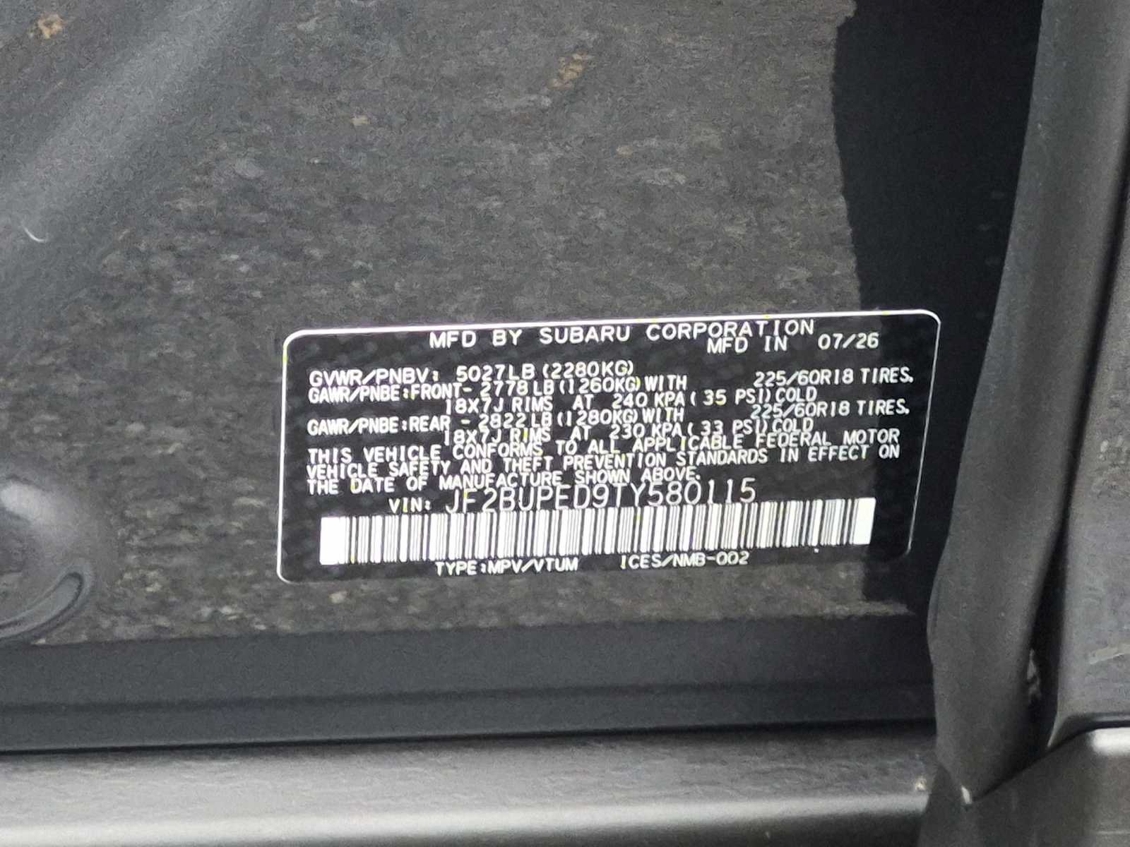 New 2026 Subaru Outback Touring AWD/4WD image 34