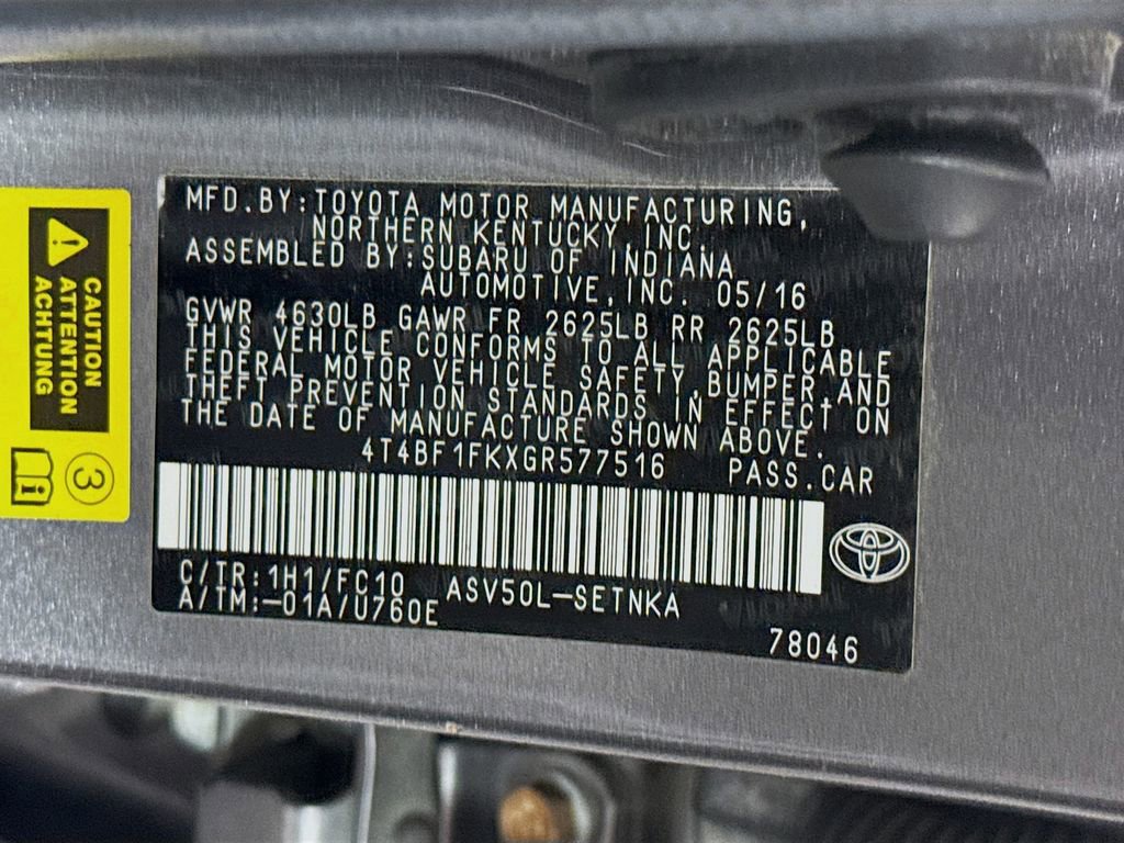 Used 2016 Toyota Camry LE FWD image 33