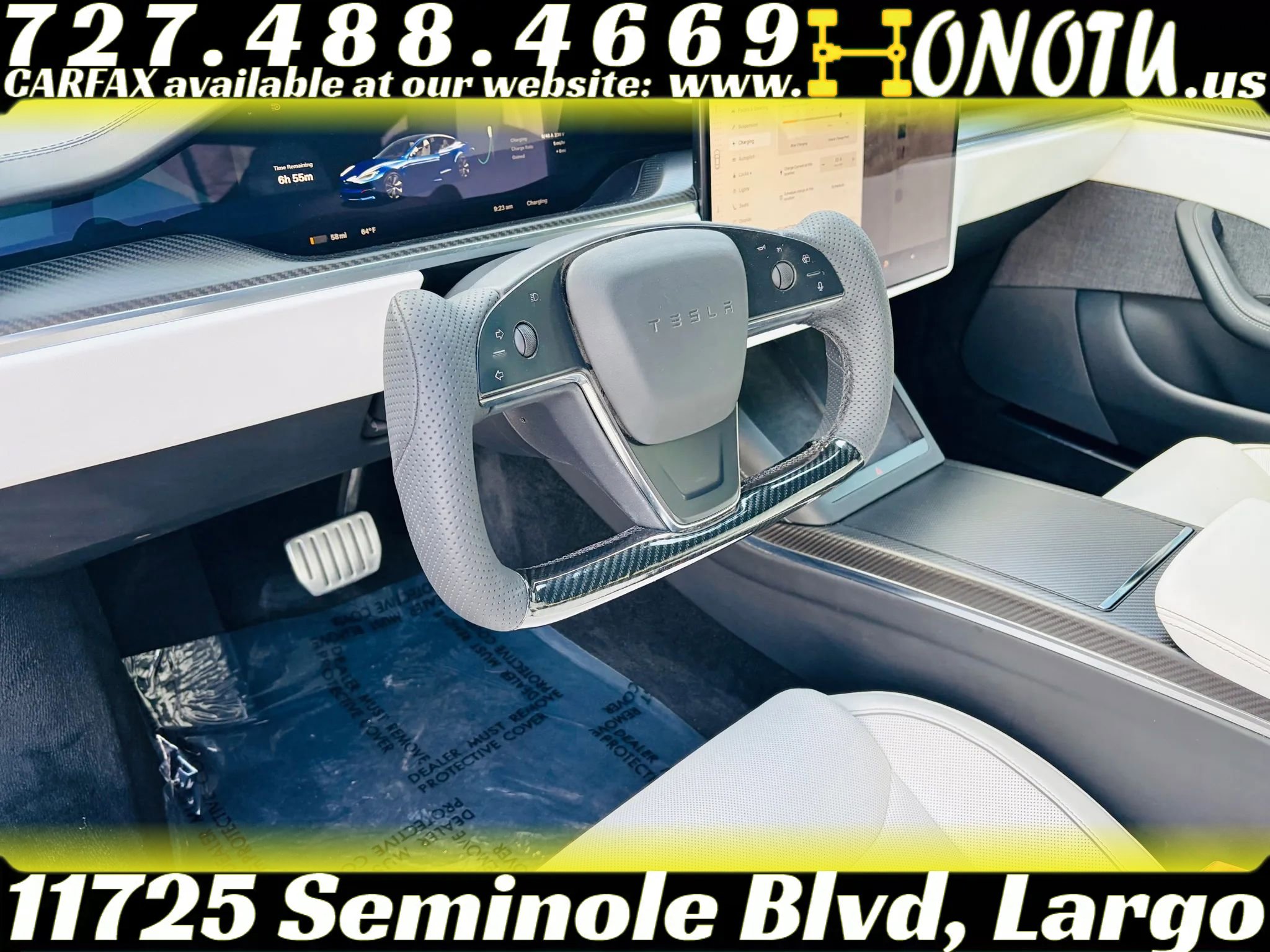 Used 2021 Tesla Model S Plaid AWD/4WD image 4