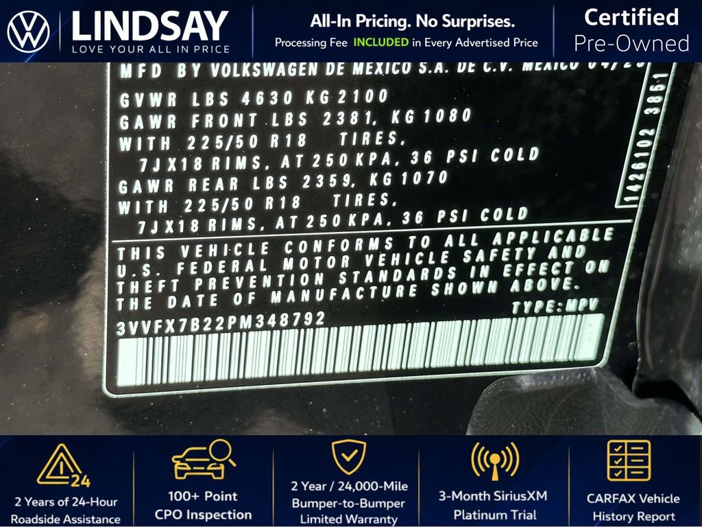 Used 2023 Volkswagen Taos S w/ Driver Assistance Package image 27