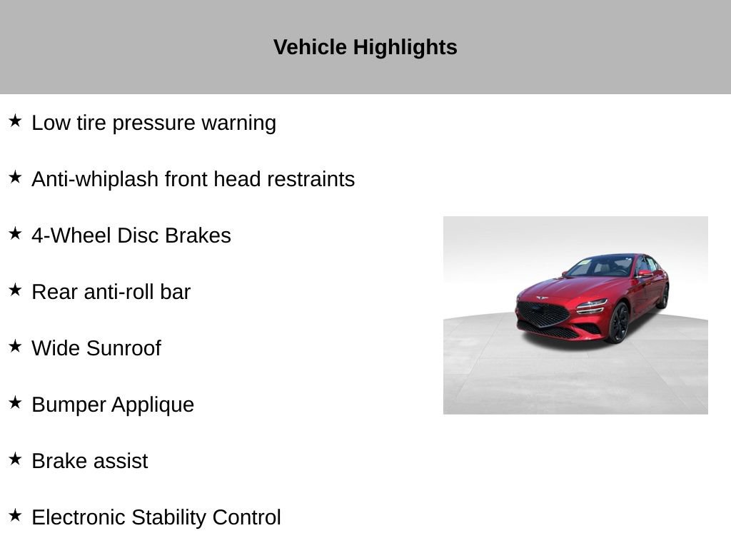 Used 2023 Genesis G70 2.0T w/ Sport Prestige Package AWD/4WD image 45