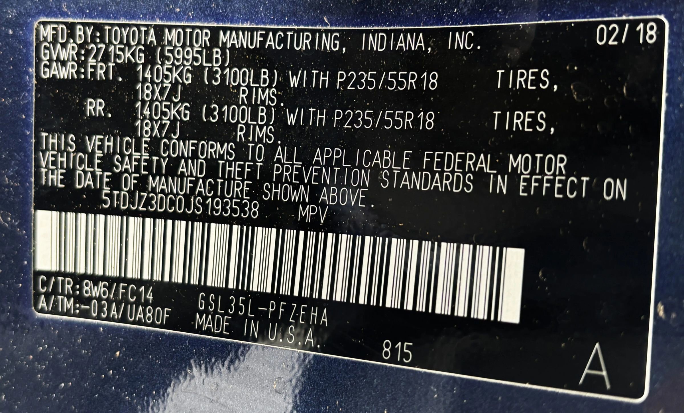 Used 2018 Toyota Sienna LE AWD/4WD image 14