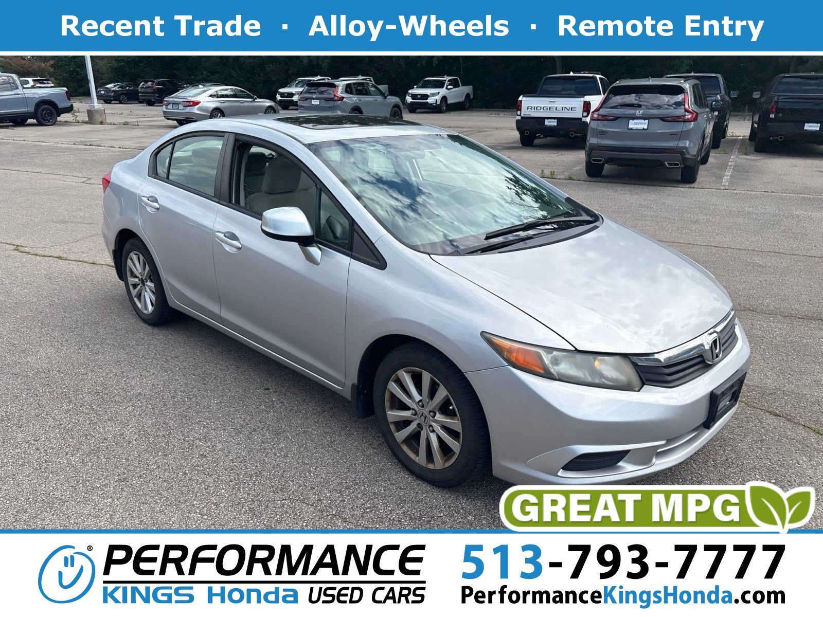 Used 2012 Honda Civic EX image 1