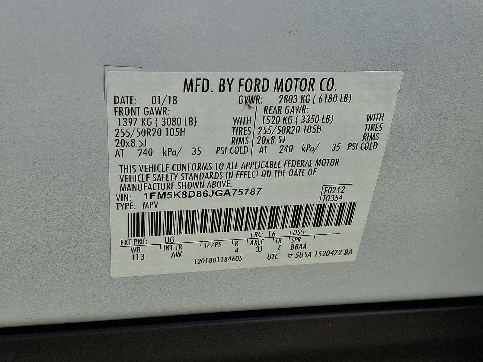 Used 2018 Ford Explorer XLT w/ Equipment Group 202A AWD/4WD image 29