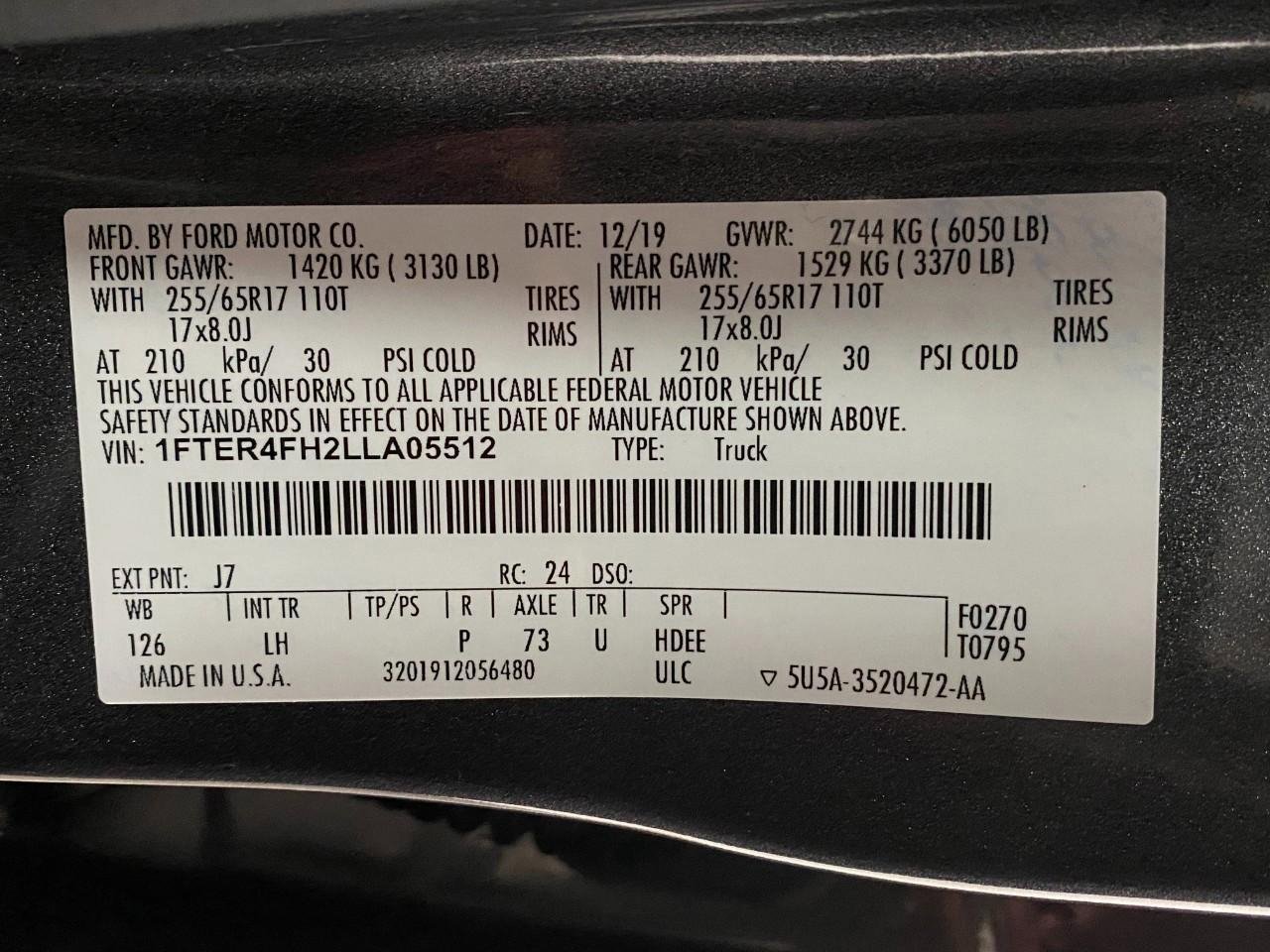 Used 2020 Ford Ranger XLT w/ Equipment Group 302A Luxury image 31