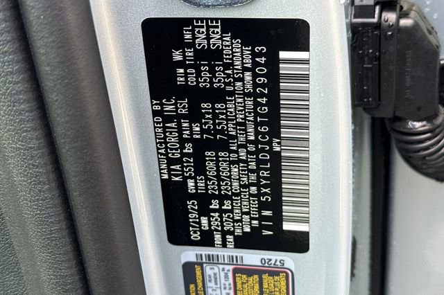 New 2026 Kia Sorento S w/ S Panoramic Sunroof Package image 37