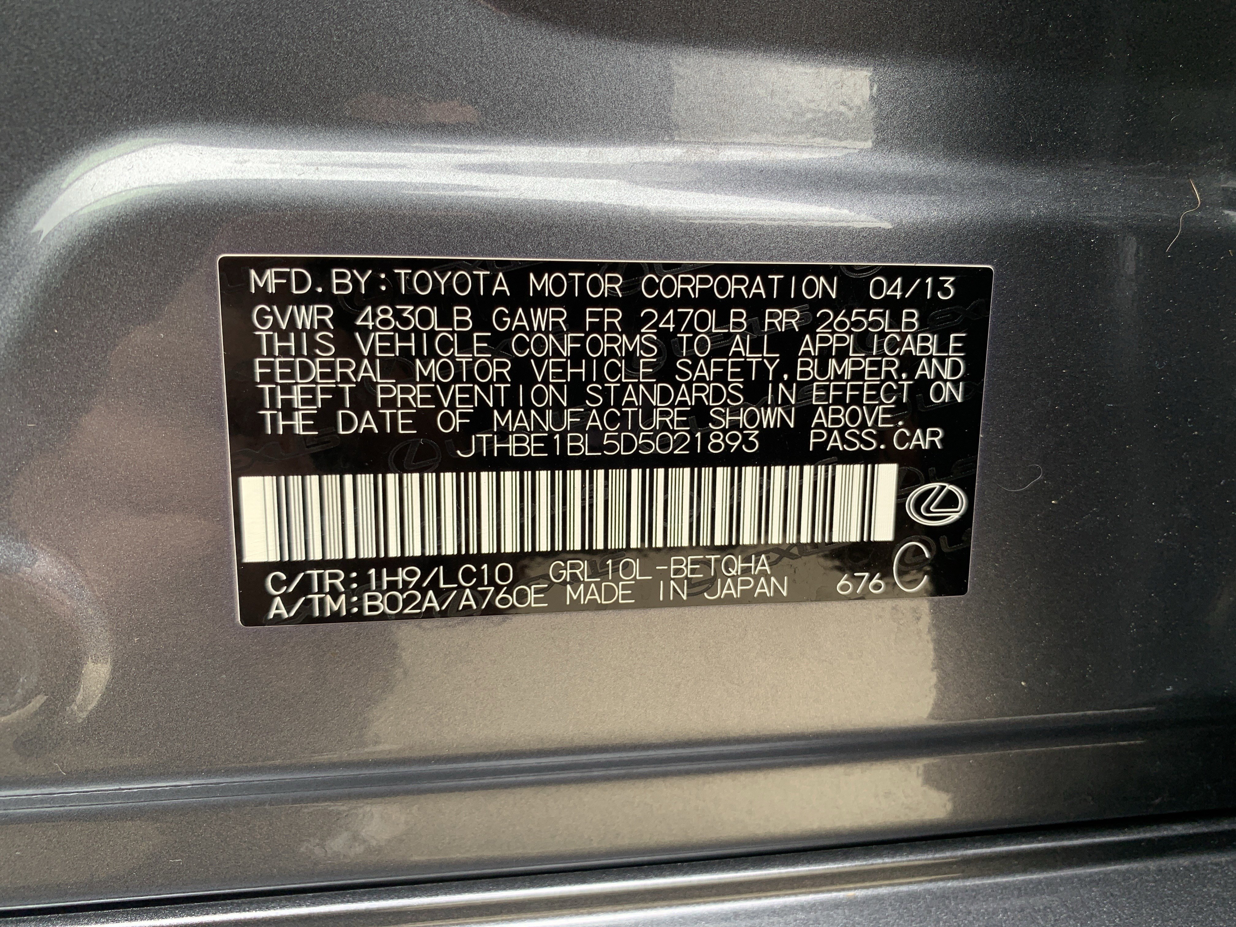 Used 2013 Lexus GS 350 w/ Premium Pkg RWD image 36