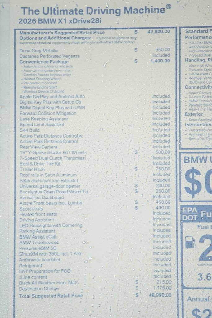 Used 2026 BMW X1 xDrive28i w/ Convenience Package AWD/4WD image 8