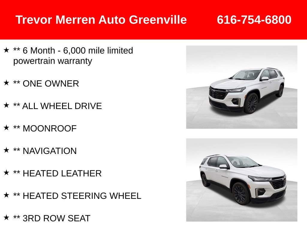 Used 2022 Chevrolet Traverse RS image 7