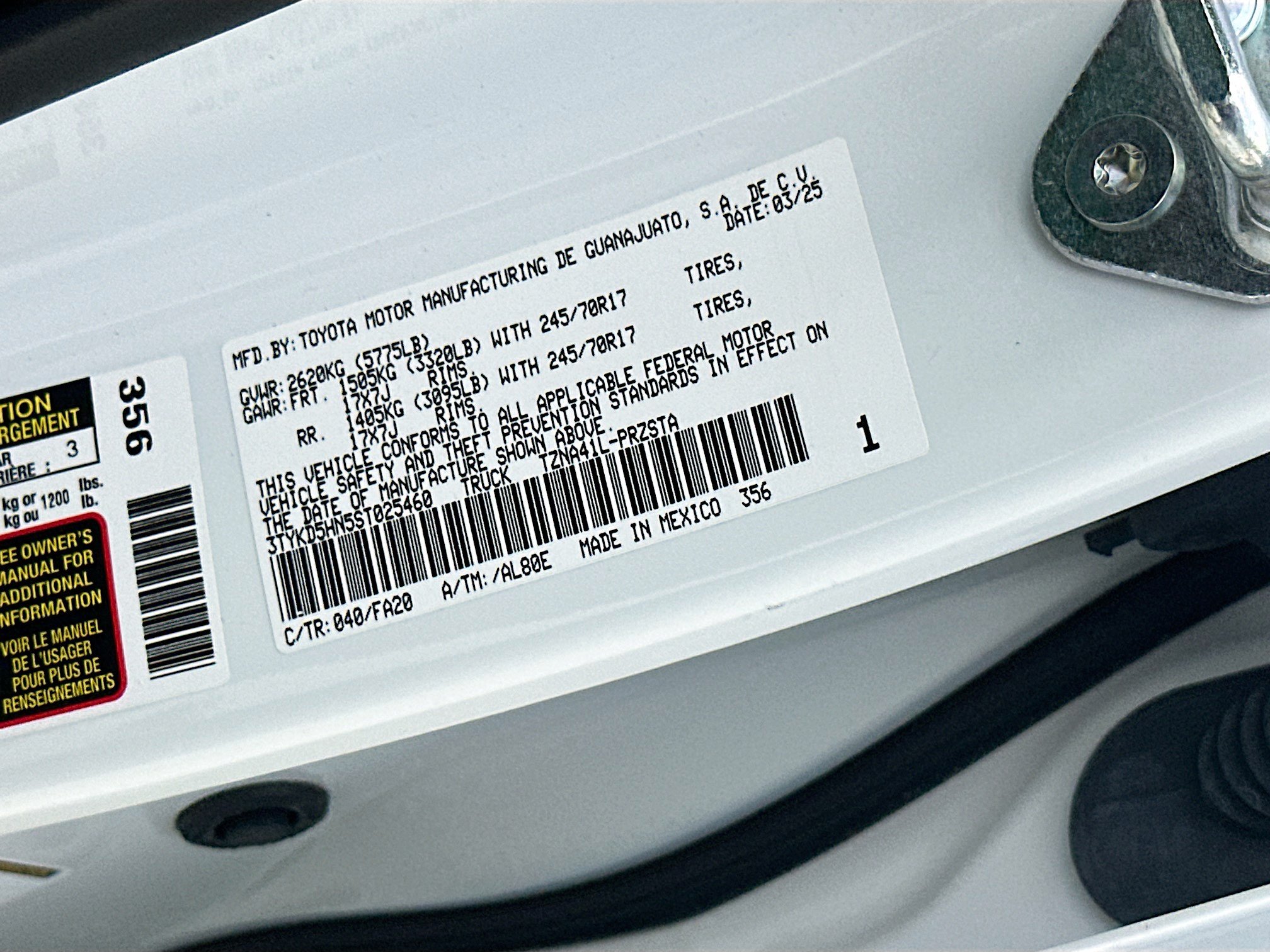 Used 2025 Toyota Tacoma SR RWD image 28