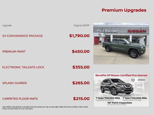 Certified 2025 Nissan Frontier SV w/ SV Convenience Package image 9