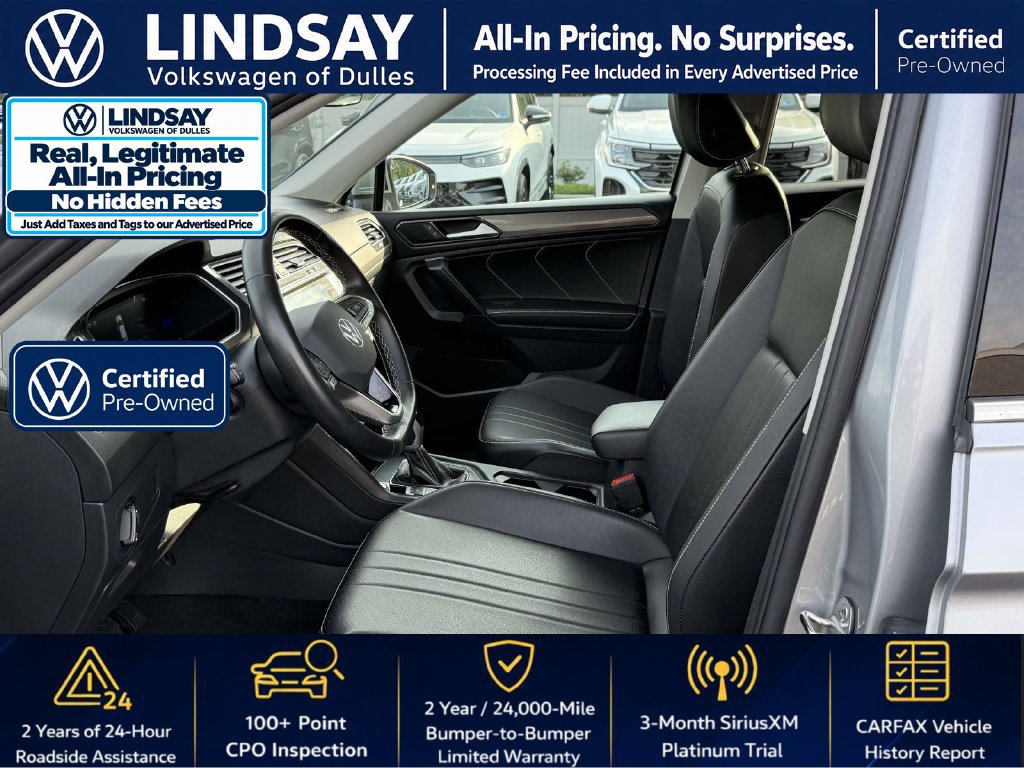 Certified 2023 Volkswagen Tiguan SE w/ Panoramic Sunroof Package AWD/4WD image 12