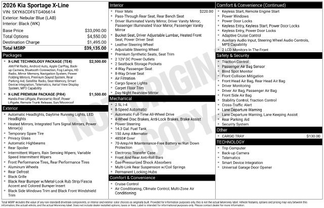 New 2026 Kia Sportage X-Line w/ X-Line Technology Package AWD/4WD image 21