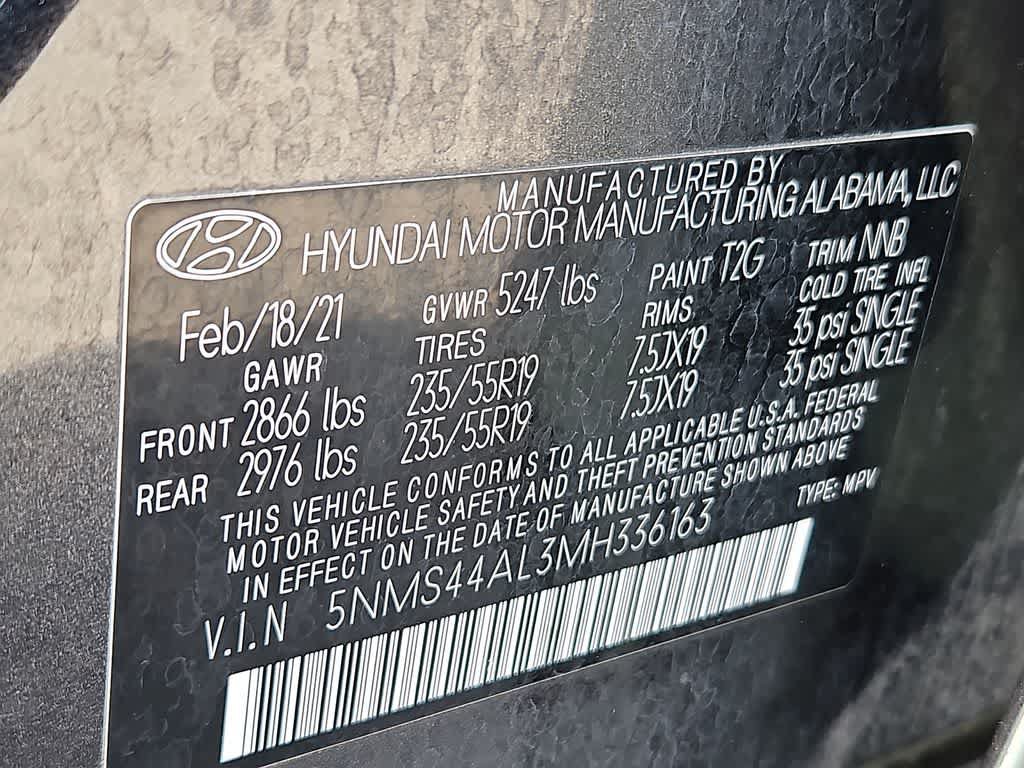 Used 2021 Hyundai Santa Fe Limited w/ Cargo Package FWD image 29