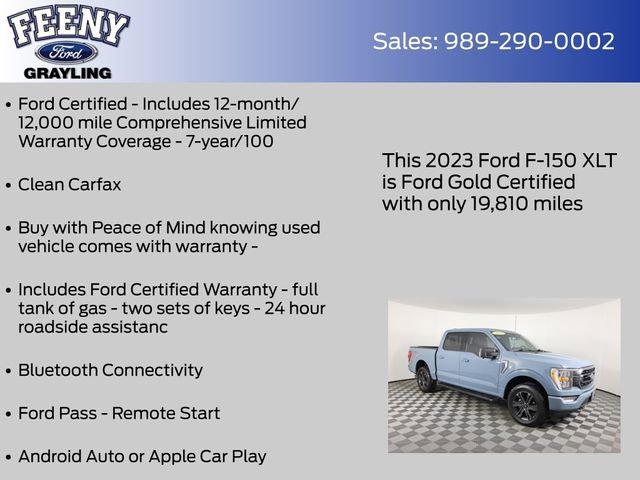 Certified 2023 Ford F150 XLT w/ Equipment Group 302A High AWD/4WD image 4