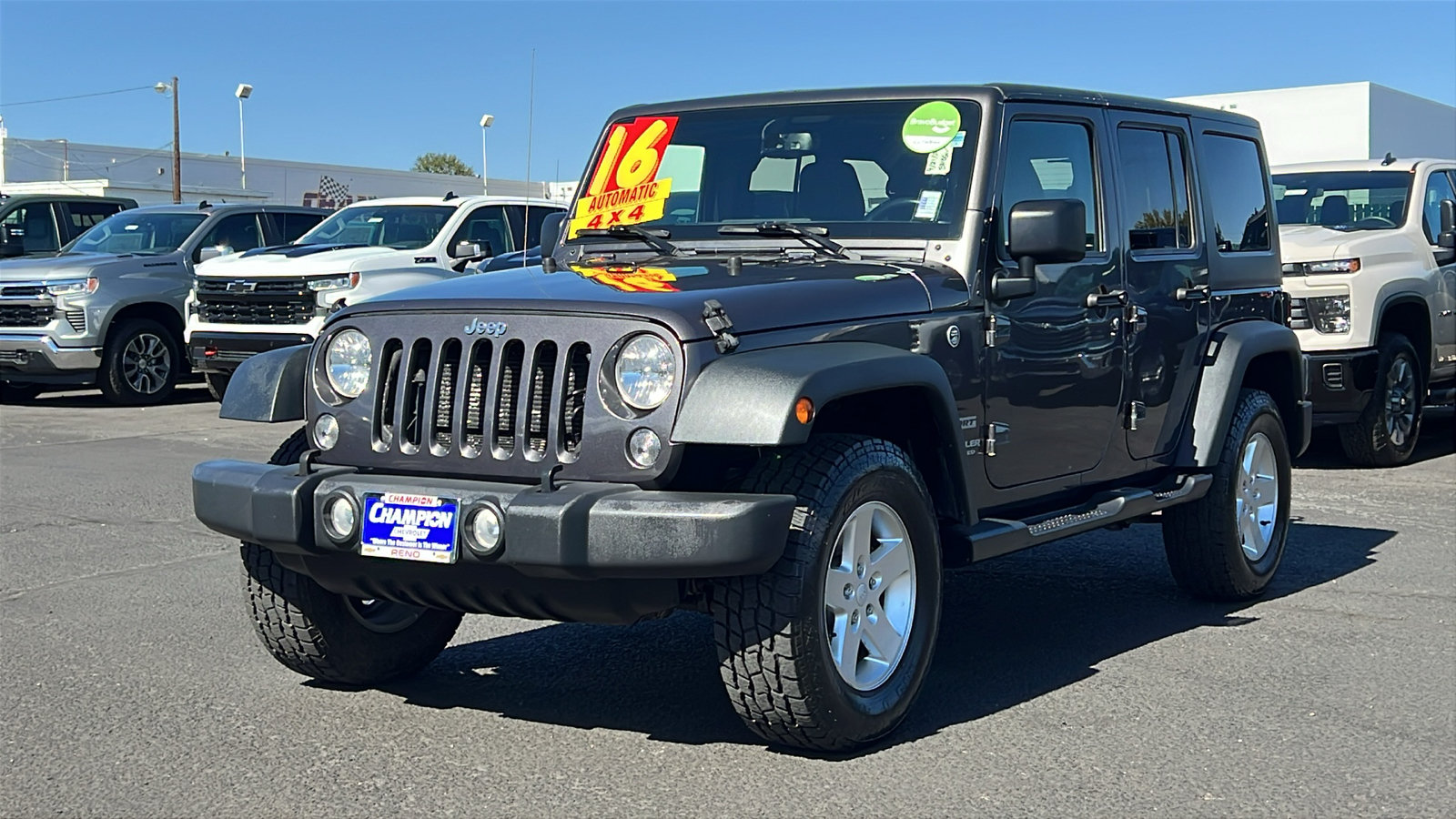 Used 2016 Jeep Wrangler Unlimited Sport w/ Quick Order Package 24S
