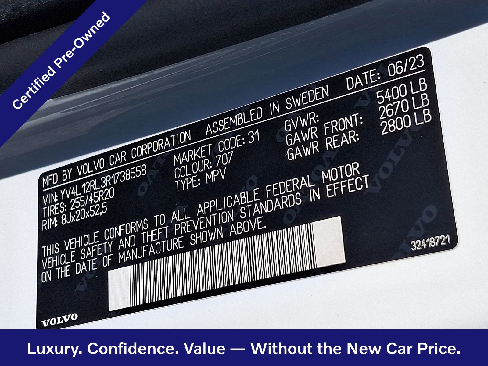 Certified 2024 Volvo XC60 B5 Plus w/ Protection Package Premier image 28