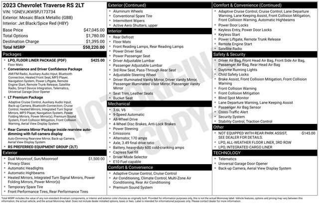 Certified 2023 Chevrolet Traverse RS w/ LPO, Floor Liner Package image 26