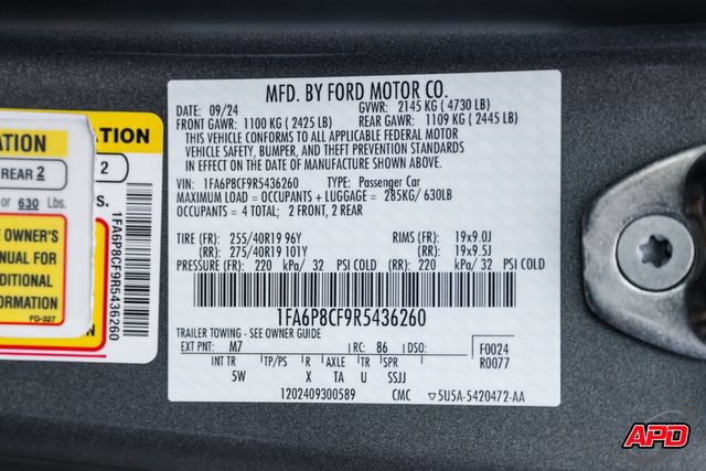 Used 2024 Ford Mustang GT Premium w/ GT Performance Package RWD image 89