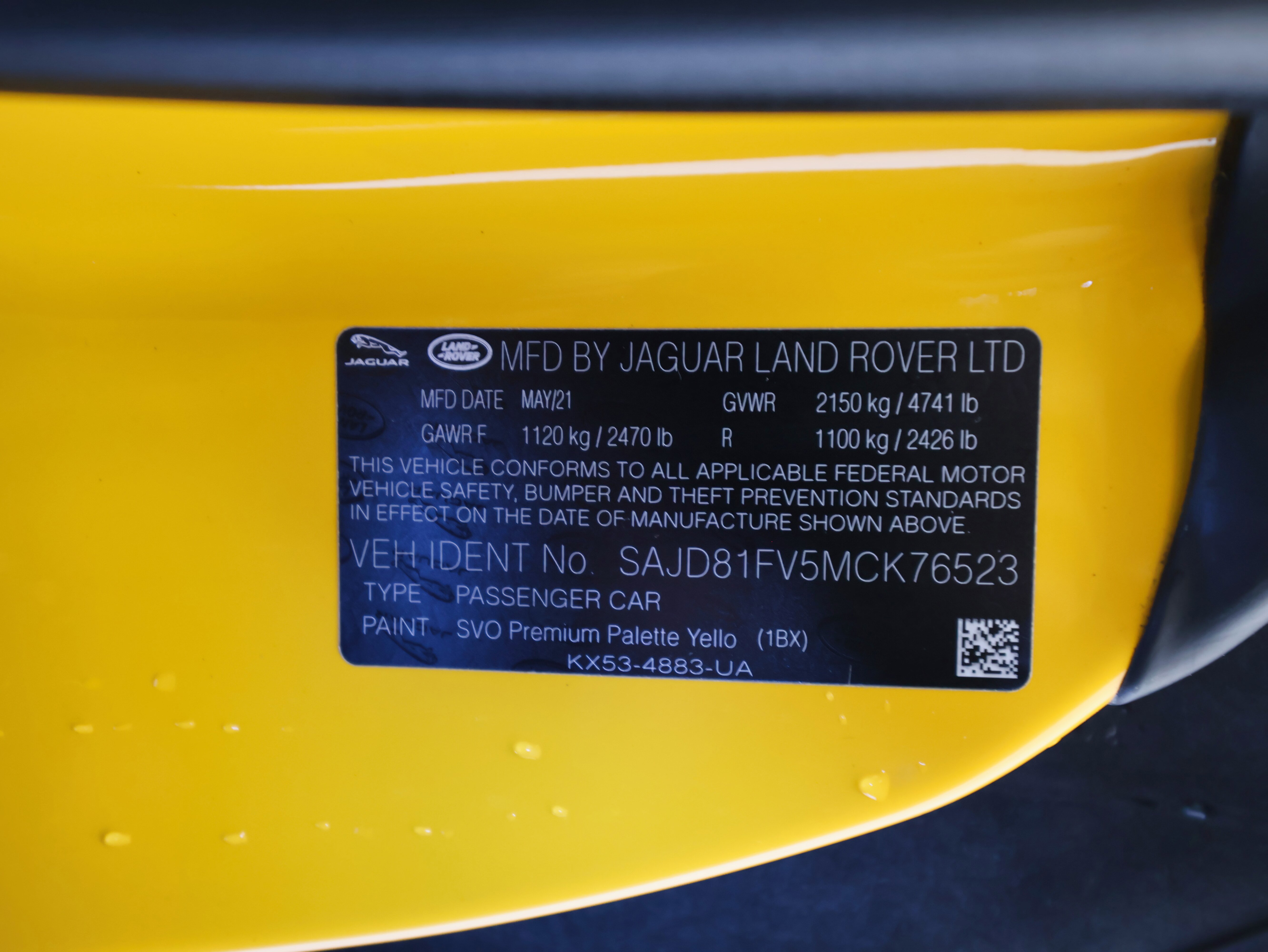 Used 2021 Jaguar F-TYPE R-Dynamic image 56