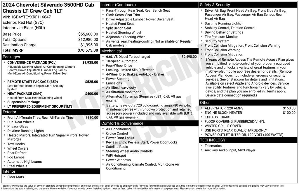 Used 2024 Chevrolet Silverado 3500 LT w/ Convenience Package image 43