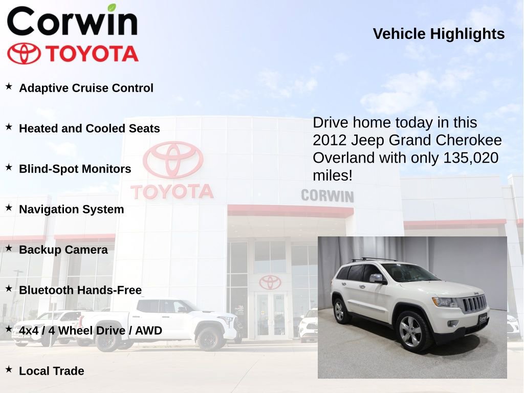 Used 2012 Jeep Grand Cherokee Overland AWD/4WD image 6