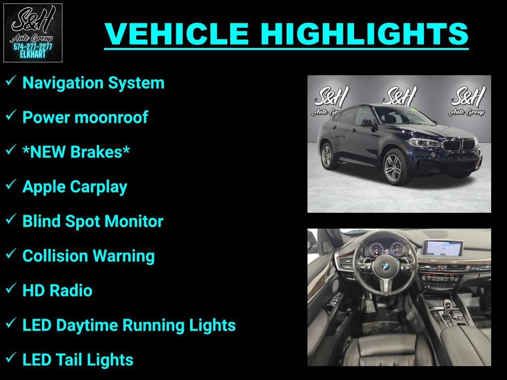 Used 2019 BMW X6 xDrive35i w/ M Sport Package AWD/4WD image 3