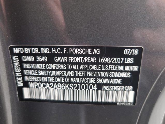 Used 2019 Porsche 718 Boxster RWD image 26