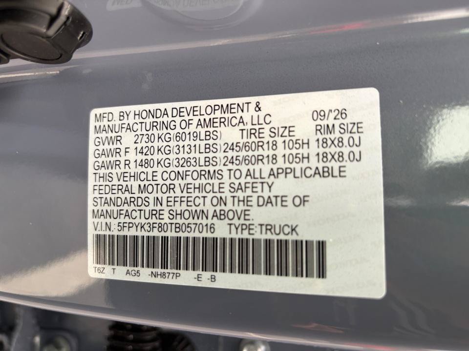 New 2026 Honda Ridgeline Black Edition image 35