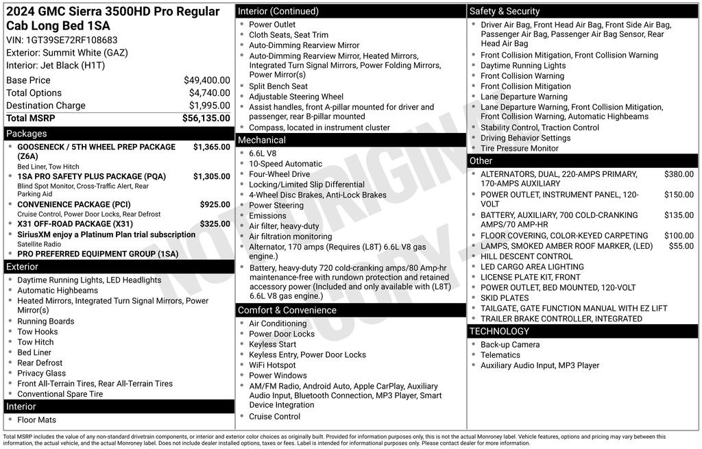 Used 2024 GMC Sierra 3500 Pro image 7