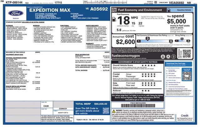 New 2027 Ford Expedition Max Platinum AWD/4WD image 48