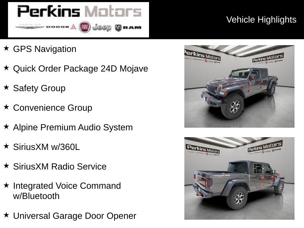 Used 2024 Jeep Gladiator Mojave w/ Technology Group AWD/4WD image 7