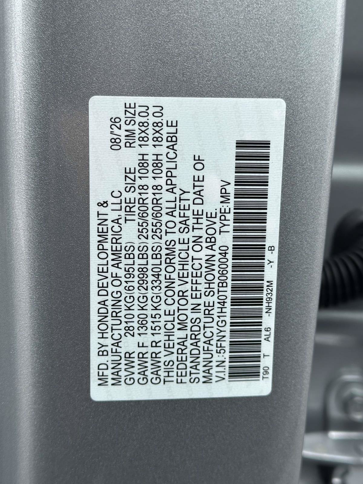 New 2026 Honda Pilot EX-L image 29