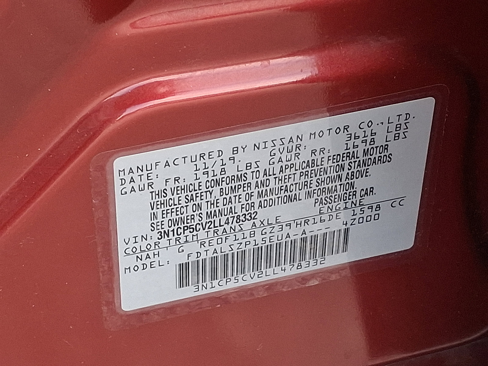 Used 2020 Nissan Kicks SV FWD image 27