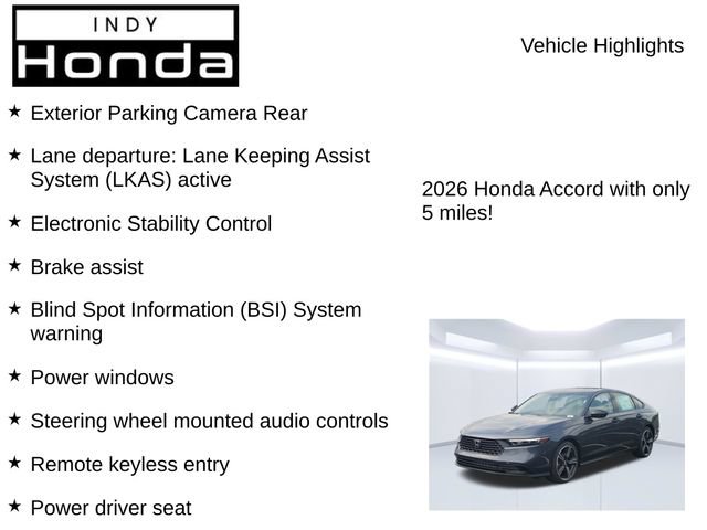 New 2026 Honda Accord SE image 7