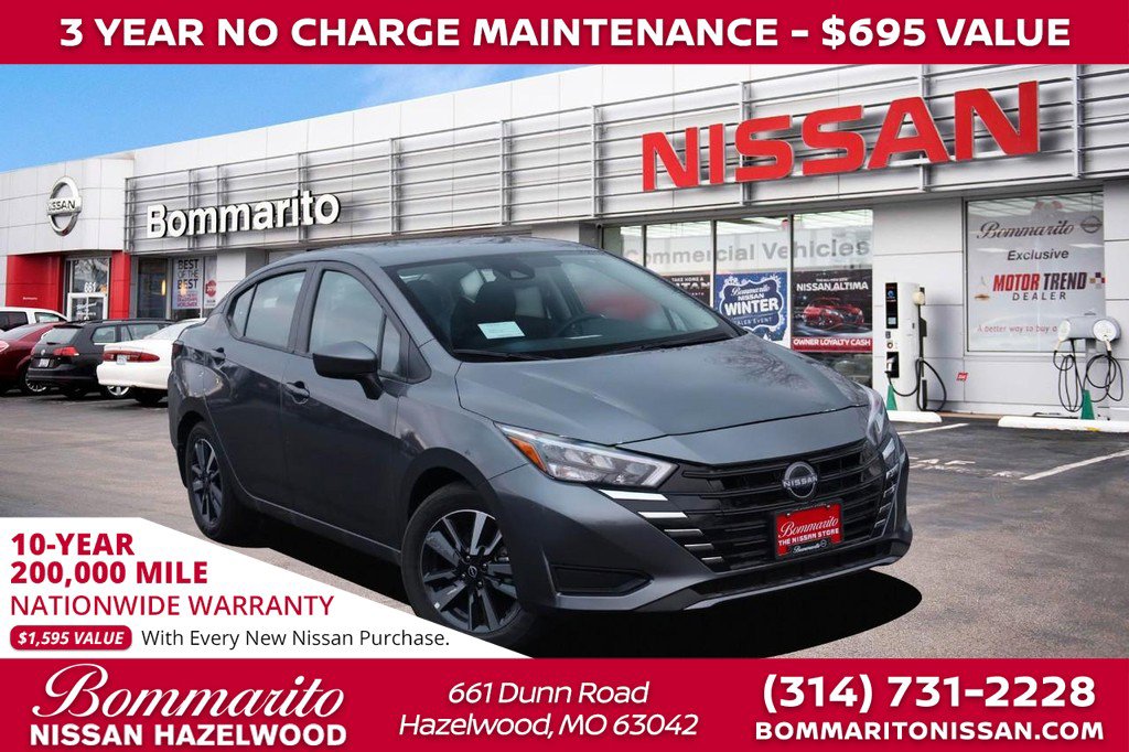 New 2025 Nissan Versa SV w/ Trunk Package