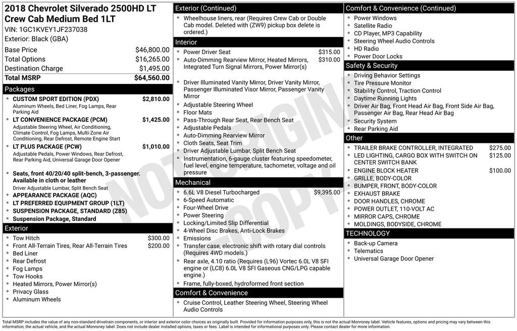 Used 2018 Chevrolet Silverado 2500 LT w/ Custom Sport Edition image 26