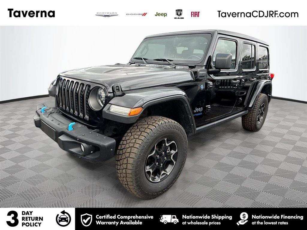 Used 2021 Jeep Wrangler Unlimited Rubicon 4xe w/ Steel Bumper Group