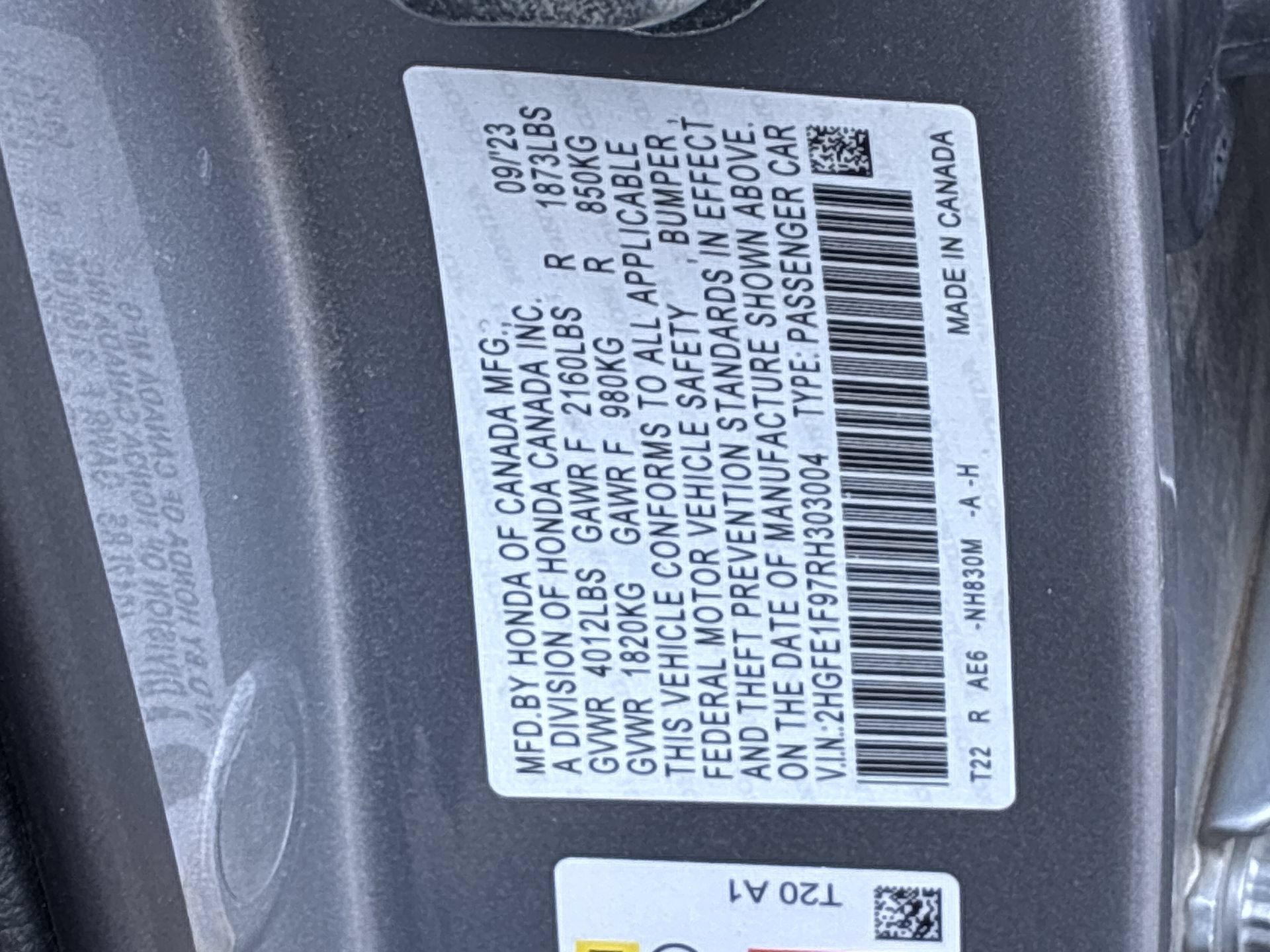 Certified 2024 Honda Civic Touring image 39