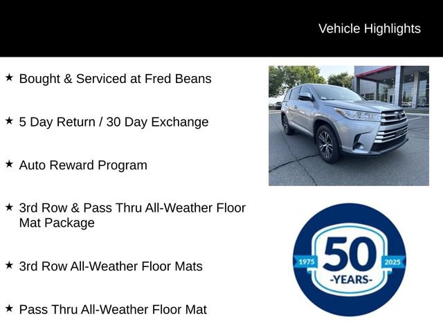 Used 2019 Toyota Highlander LE AWD/4WD image 8
