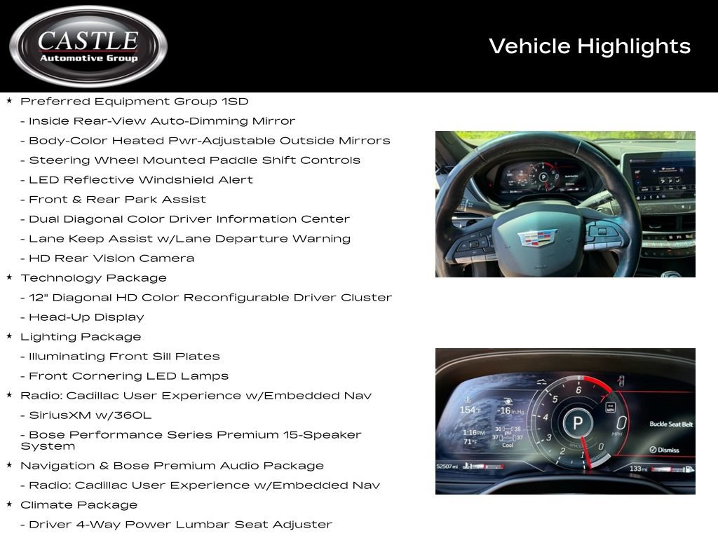 Used 2023 Cadillac CT5 Premium Luxury w/ Parking Package AWD/4WD image 4