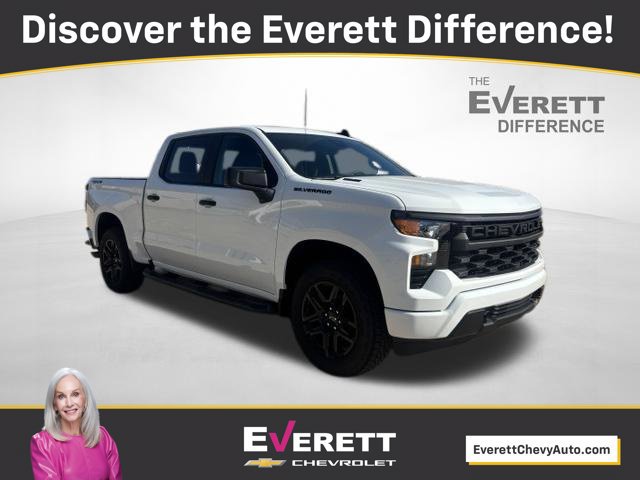 New 2026 Chevrolet Silverado 1500 Custom w/ Turbomax Blackout Package AWD/4WD image 1