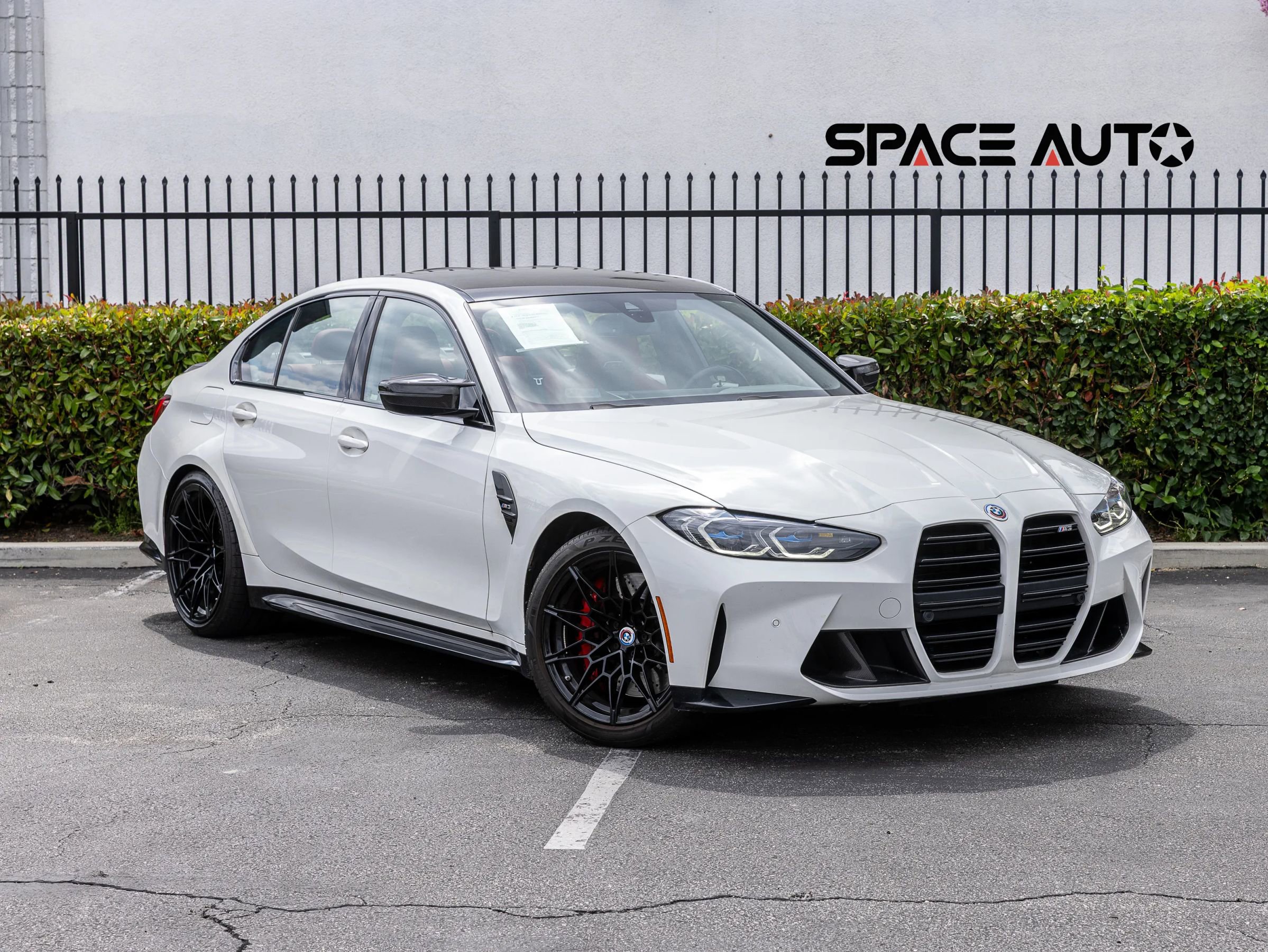 Used 2023 BMW M3 w/ M Carbon Exterior Package RWD image 1