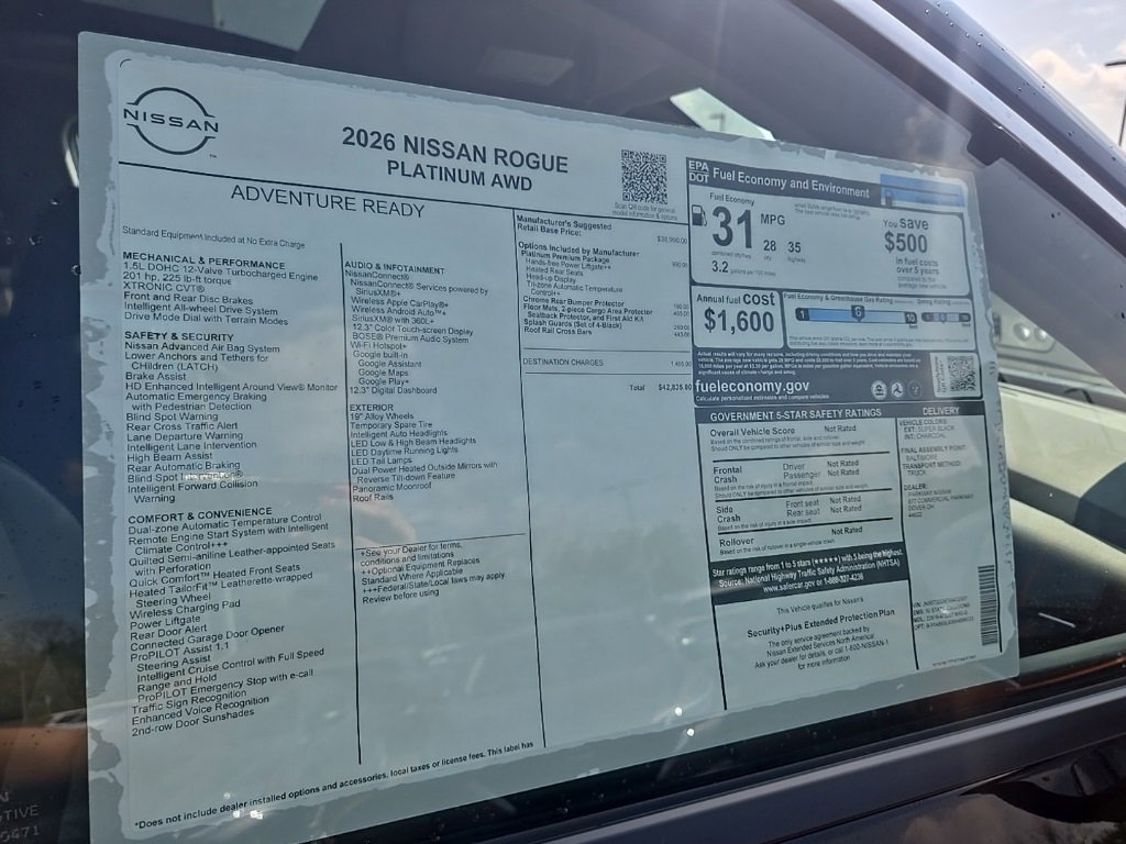 New 2026 Nissan Rogue Platinum w/ Platinum Premium Package image 45