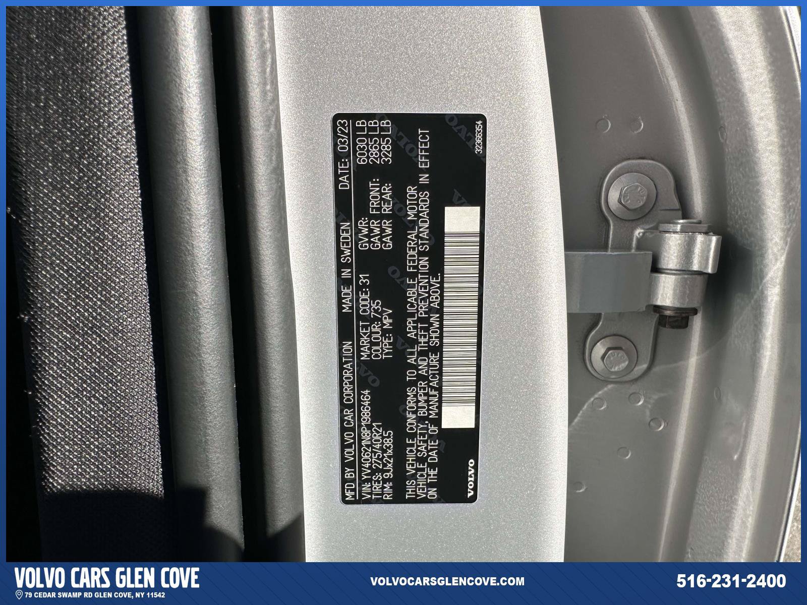 Used 2023 Volvo XC90 B6 Plus w/ Protection Package Premier AWD/4WD image 32
