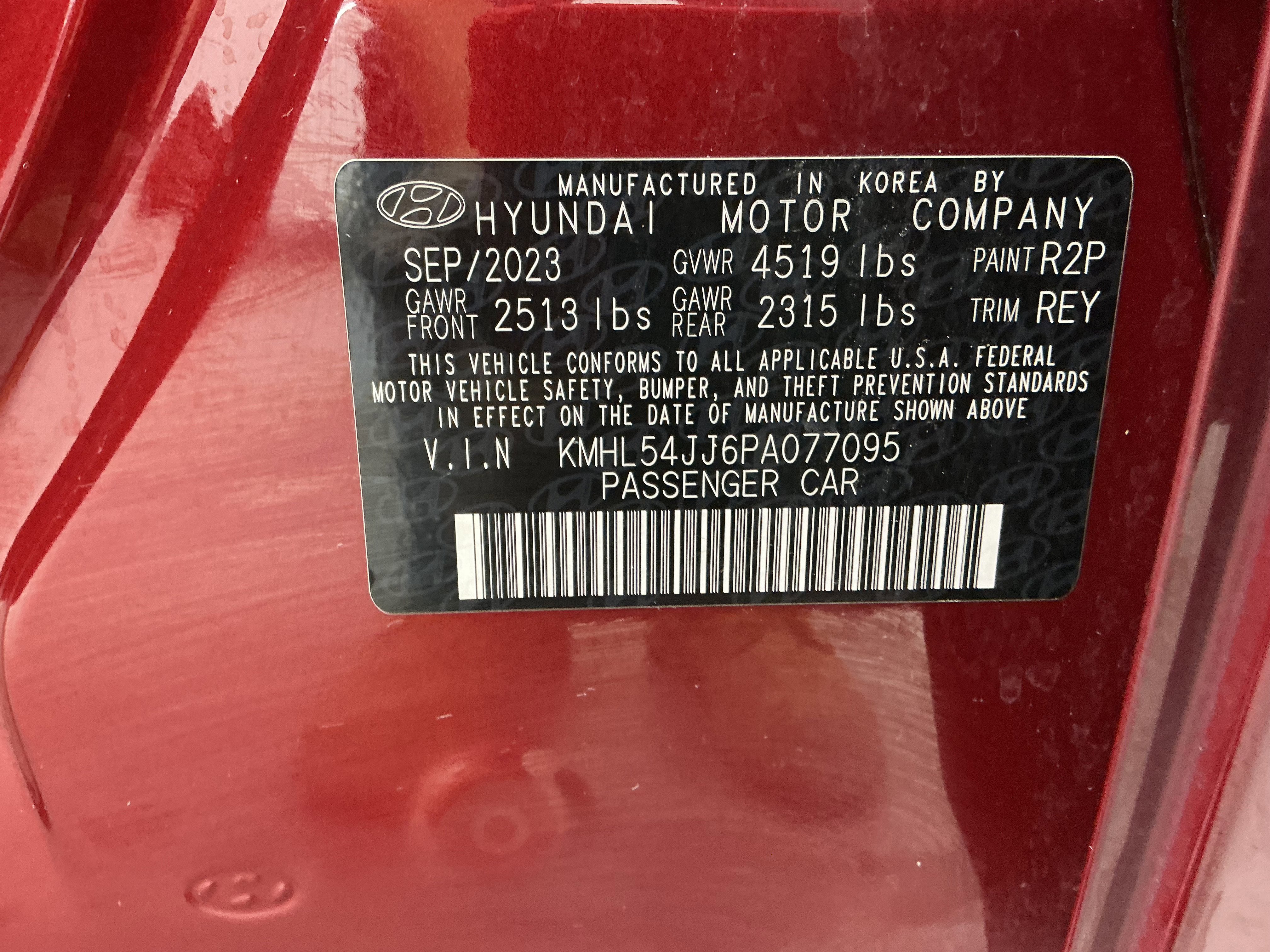 Used 2023 Hyundai Sonata Limited w/ Cargo Package image 14