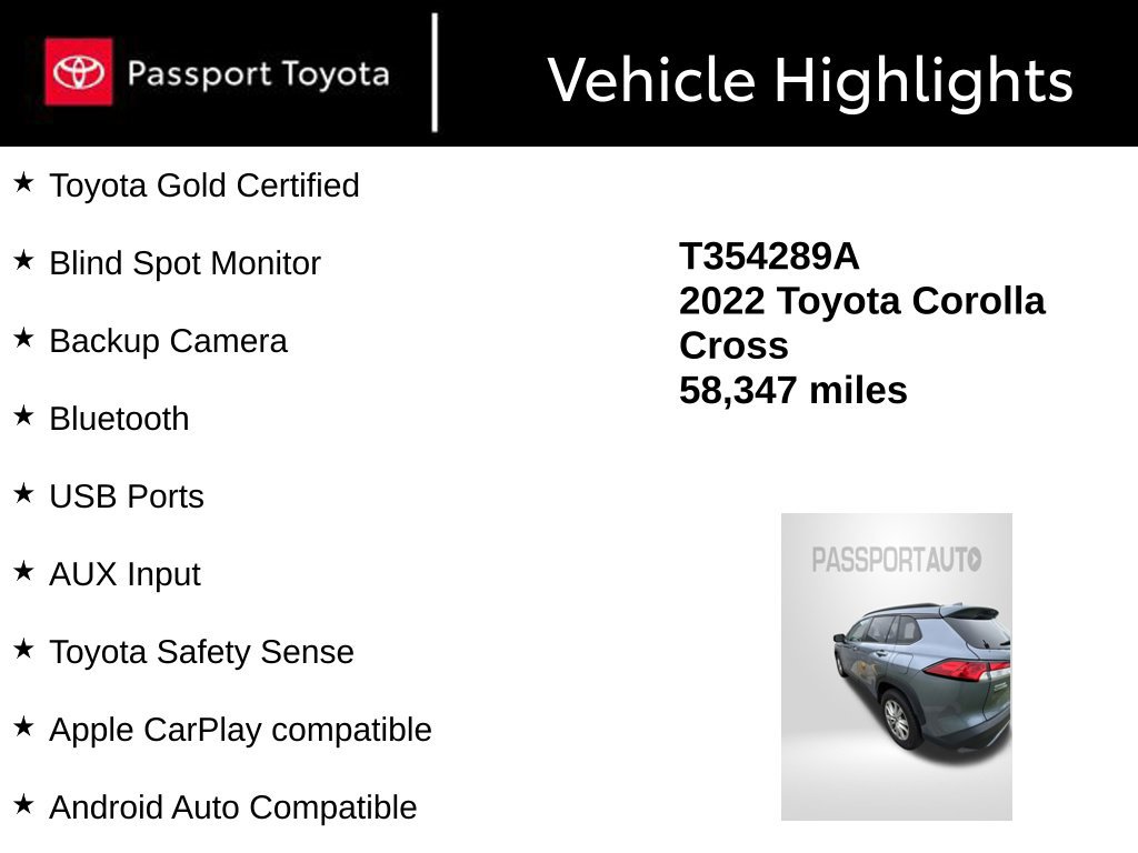 Certified 2022 Toyota Corolla Cross LE FWD image 4