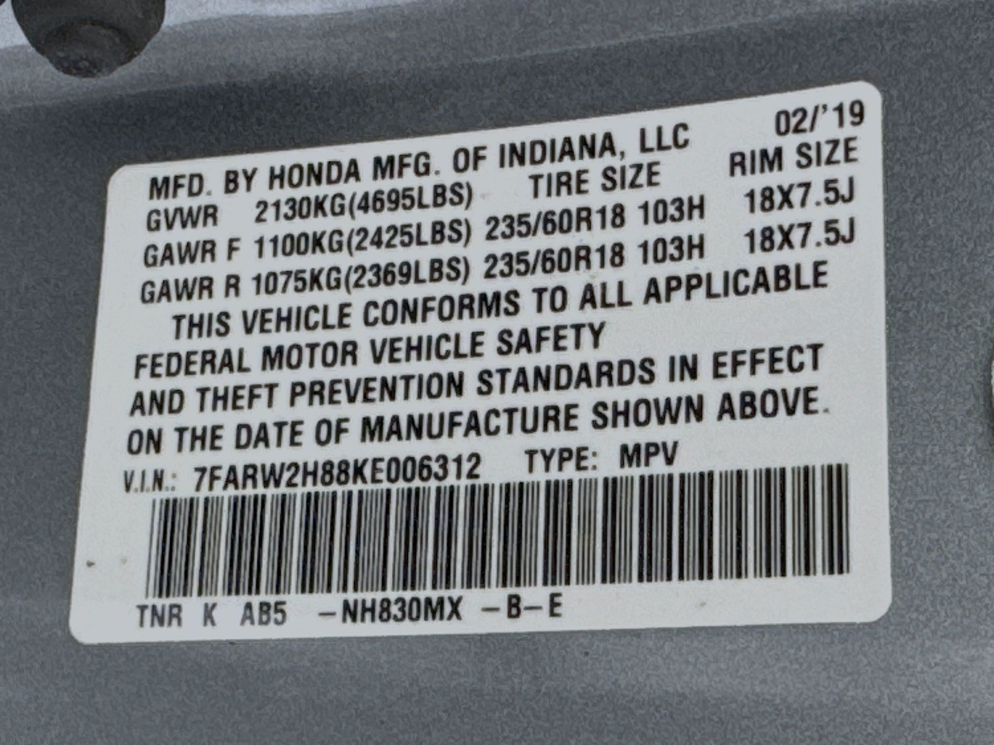 Certified 2019 Honda CR-V EX-L image 31